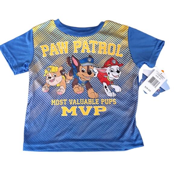 2 For $5 Sale NWT Nickelodeon Boy's Paw Patrol Most Valuable Pups Shirt Size 2T - Picture 1 of 4